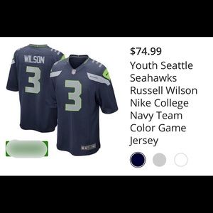 NFL Seattle Seahawks Wilson Jersey